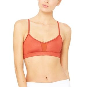 Alo Yoga Orange Goddess Low Impact Bra S